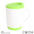 Novo osso China com tampa de silicone Mug